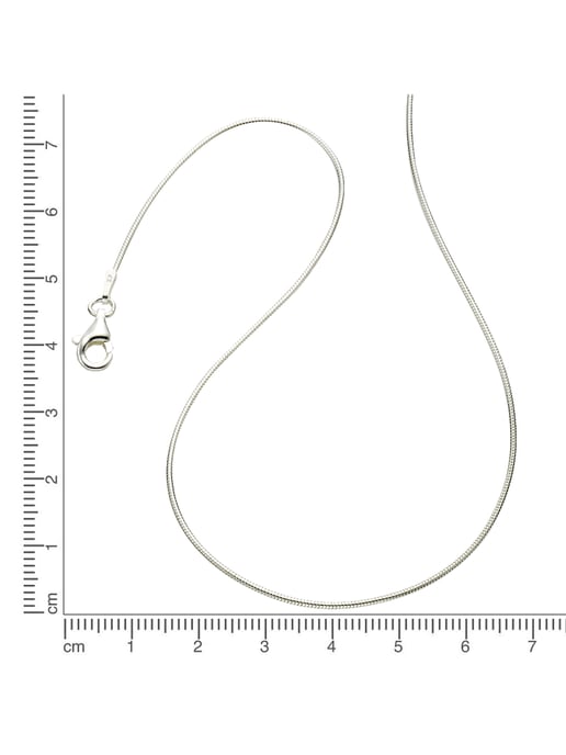 Zeeme Basic Necklace 925/- sterling silver snake chain - Image 2