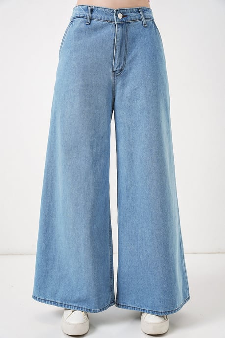 Hög midja vida jeans - Image 2