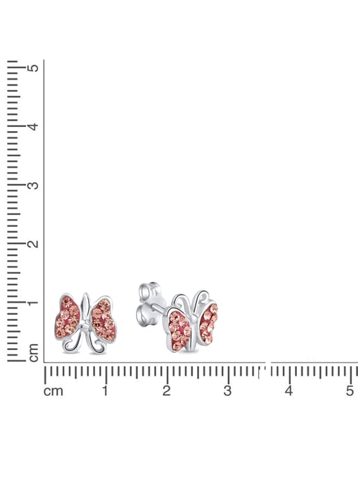 Zeeme for Kids Earrings 925/- sterling silver butterfly - Image 2