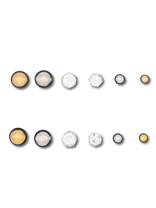 Steuer Modeschmuck Ear stud set Stud earrings set 6 pairs - Image 1