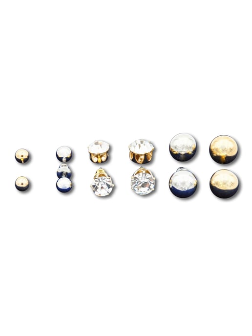 Steuer Modeschmuck Ear stud set Stud earrings set 6 pairs - Image 2
