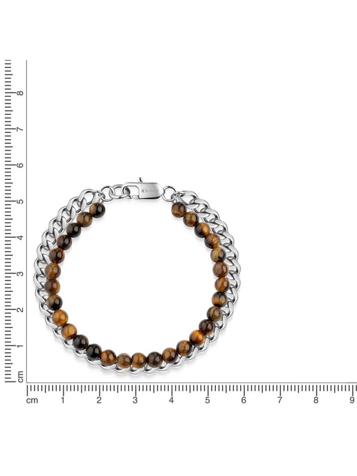 Zeeme Stainless Steel Bracelet Edelstahl Tigerauge - Image 3