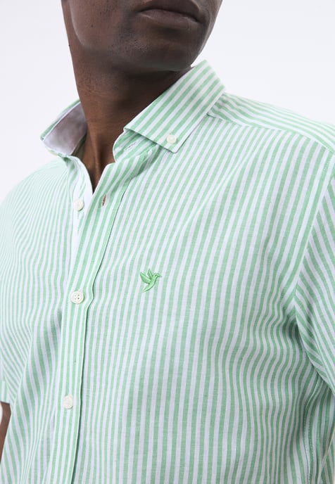 Shirt Striped Short Sleeve Shirt - Image 2