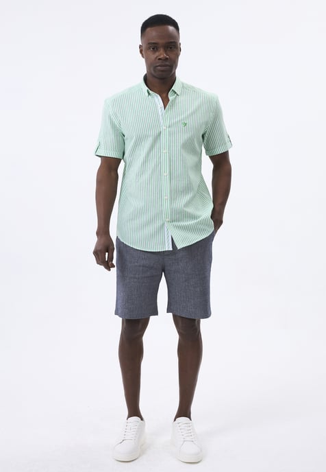 Shirt Striped Short Sleeve Shirt - Image 3