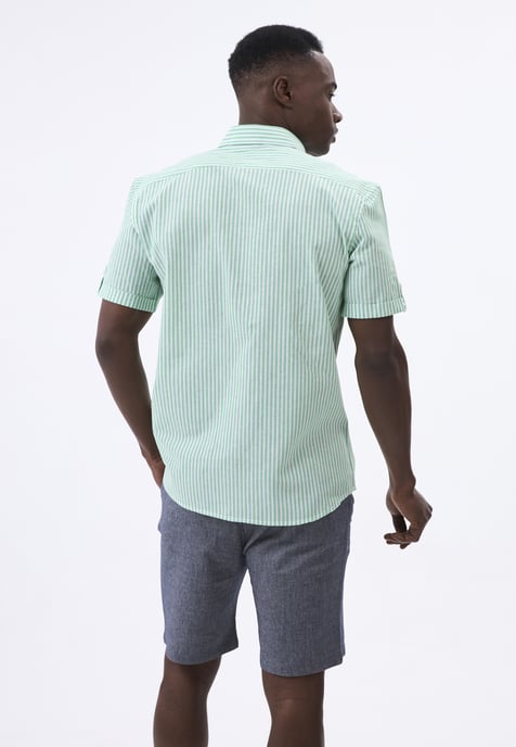 Shirt Striped Short Sleeve Shirt - Image 4