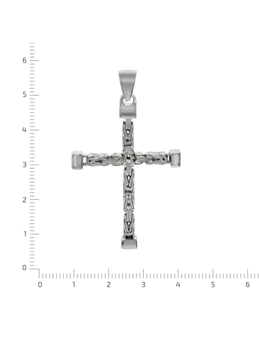 Zeeme Basic Trailer Silber 925 Kreuz-Motiv Königskette poliert 52mm - Image 4