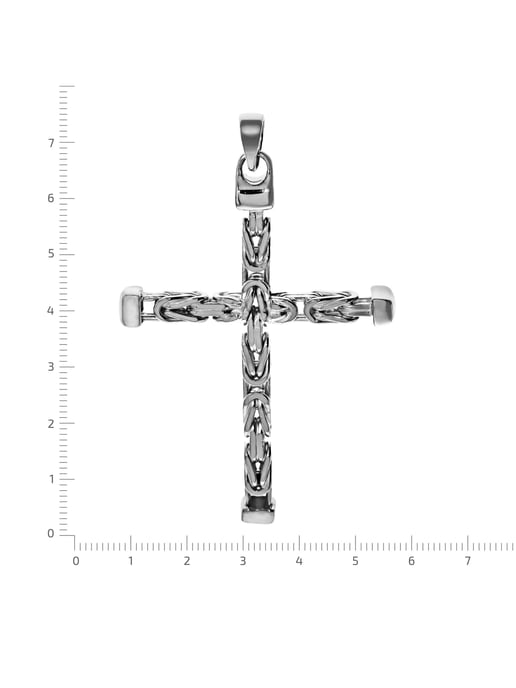 Zeeme Basic Trailer Silber 925 Kreuz-Motiv Königskette poliert 75mm - Image 4