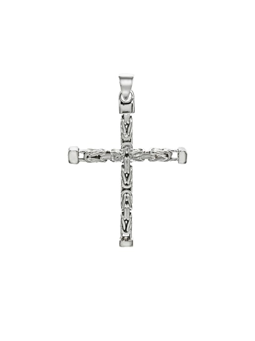 Zeeme Basic Trailer Silber 925 Kreuz-Motiv Königskette poliert 62mm - Image 2