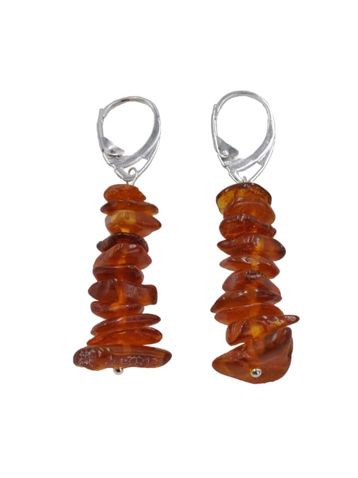 Steuer Modeschmuck Jewellery set Set of necklace and earrings amber brown - Image 2