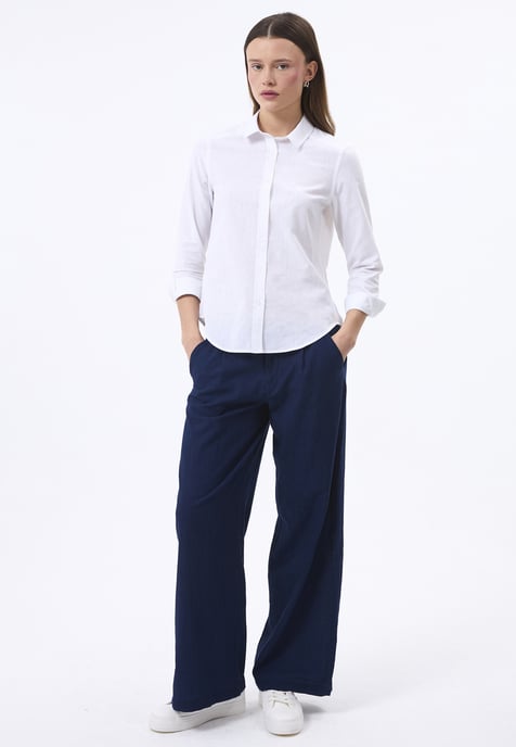 Shirt Linen Blended Shirt - Image 2