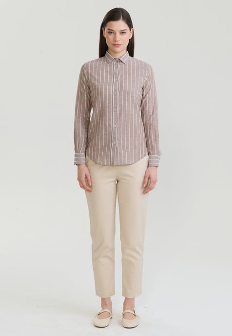 Shirt Striped Long Sleeve Shirt - Image 2