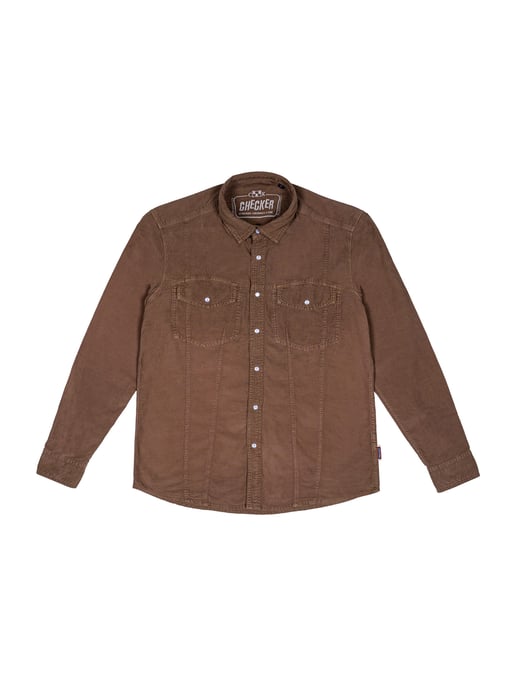 Checker Mannen Overhemd Dynasty Cord - Image 5