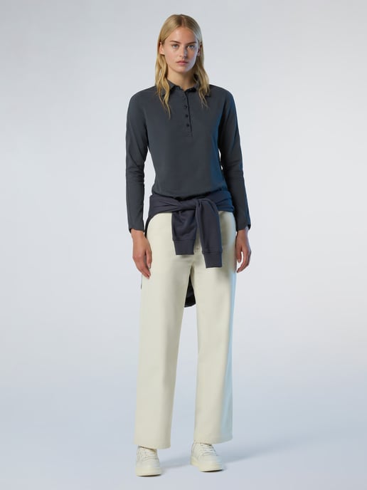 North Sails Polo Shirt Perzikleerstof met lange mouwen - Image 4