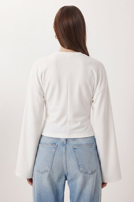 Crew Neck Long Sleeve Blouse - Image 4