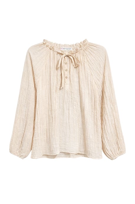 Crew Neck Blus med Knutdetalj - Image 1