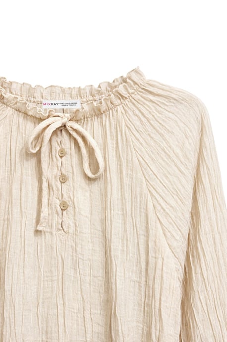 Crew Neck Blus med Knutdetalj - Image 2
