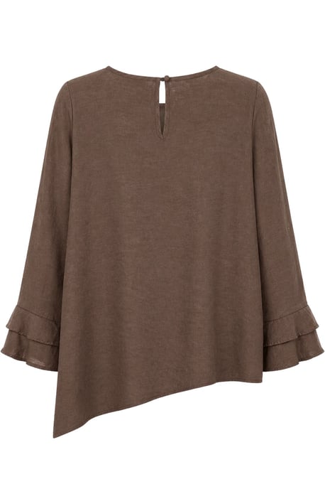 Fleurige Lange Mouwen Crew Neck Blouse - Image 3