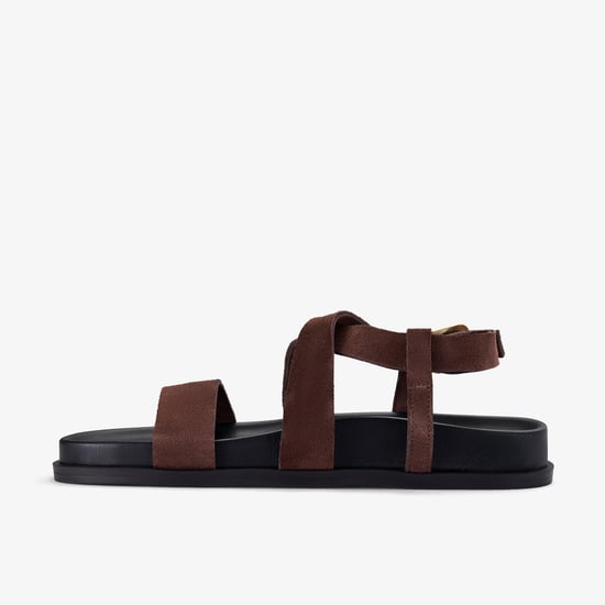 Zarlea Strap Brown Sde Sandals - Image 2