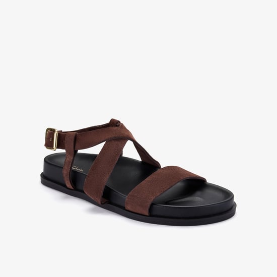 Zarlea Strap Brown Sde Sandals - Image 4