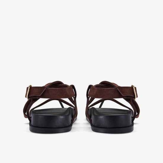 Zarlea Strap Brown Sde Sandals - Image 5