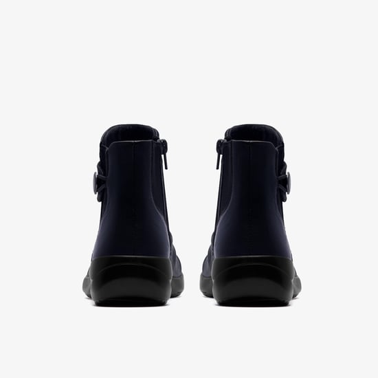 Kaetlyn Sara Navy Leather Boots - Image 5