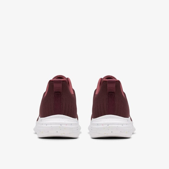 Izza Knit Burgundy Trainers - Image 5