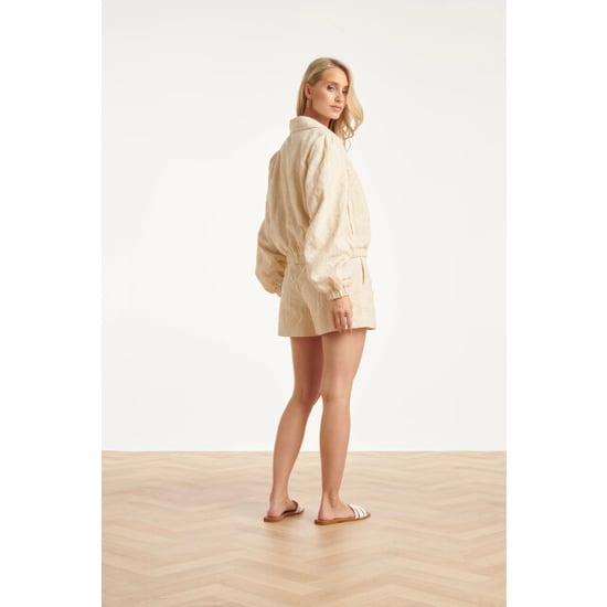 Smashed Lemon Crème short met structuurstof en minimalistisch design | - Image 2