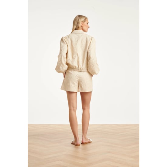 Smashed Lemon Crème short met structuurstof en minimalistisch design | - Image 4