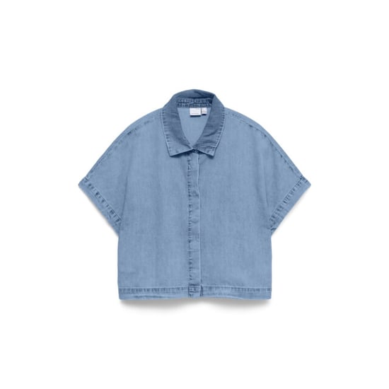 Vero Moda vmingeborg ss denim shirt mix 10344715 light blue denim - Image 1