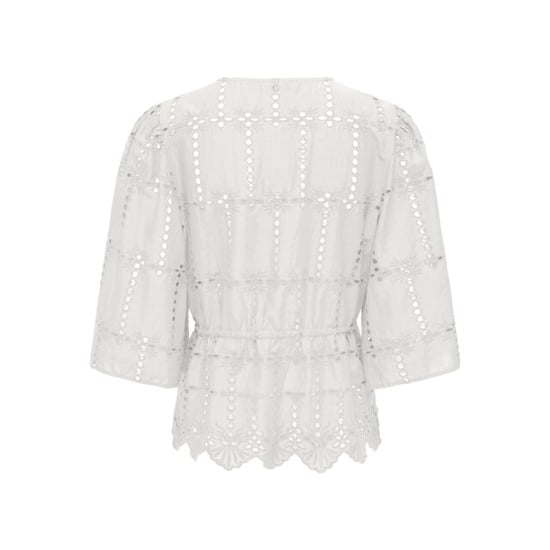 Jacqueline de Yong jojo 3/4 anglaise shirt wvn 15377530 cloud dancer - Image 2