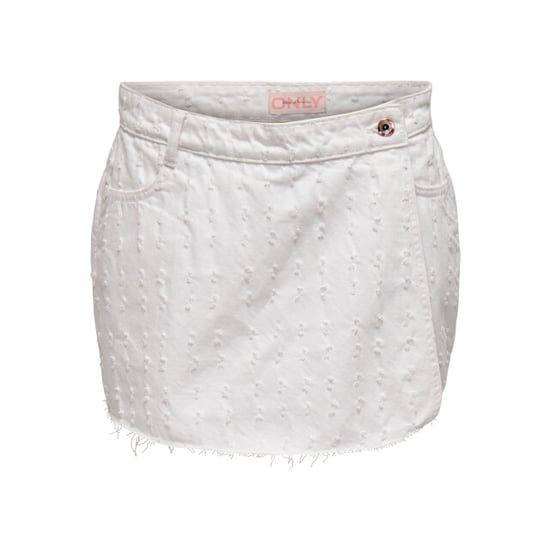 Only Onltexas reg white punch dnm skort - Image 3
