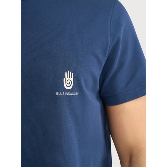 Blue Industry Het backprint t-shirt | - Image 6