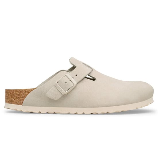 Birkenstock Boston suède beige smal voetbed unisex instapper - Image 1