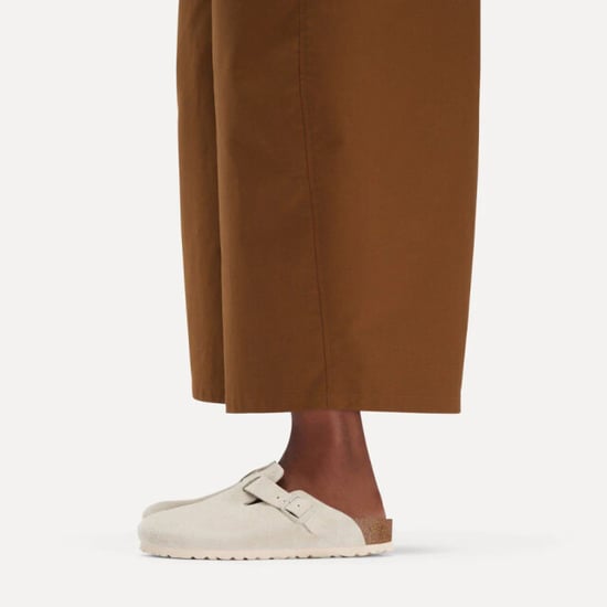 Birkenstock Boston suède beige smal voetbed unisex instapper - Image 2