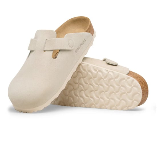 Birkenstock Boston suède beige smal voetbed unisex instapper - Image 5