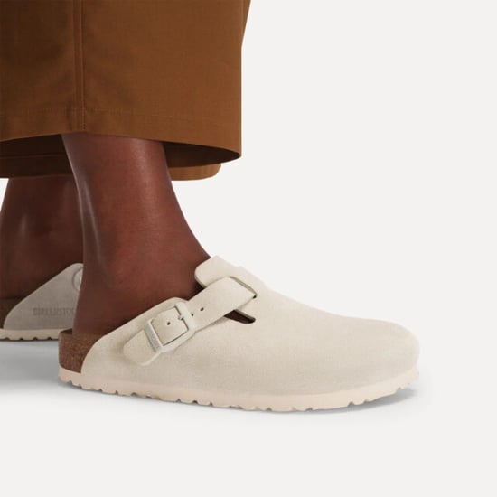 Birkenstock Boston suède beige smal voetbed unisex instapper - Image 6