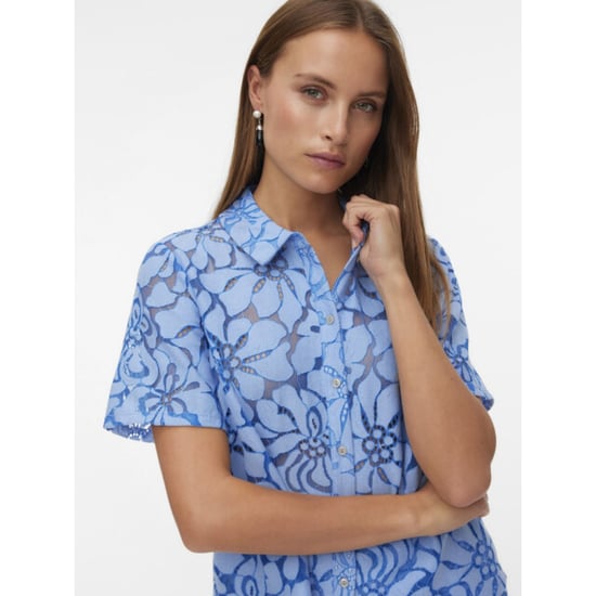 Vero Moda Vmmikka lace ss shirt wvn ga dessin - Image 3
