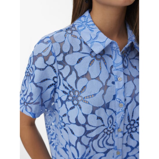 Vero Moda Vmmikka lace ss shirt wvn ga dessin - Image 4