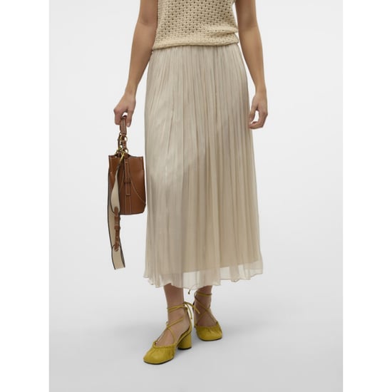 Vero Moda Vmvips nw ankle skirt wvn ce ga beige - Image 4
