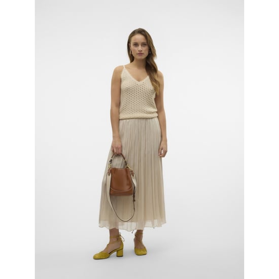 Vero Moda Vmvips nw ankle skirt wvn ce ga beige - Image 6