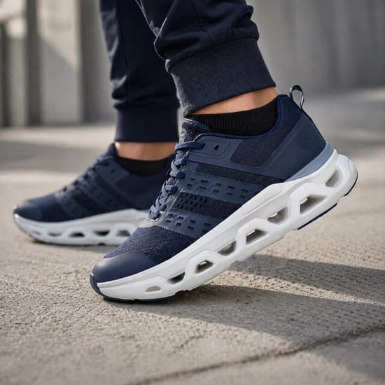 Q1905 Sneaker holten donkerblauw/ wit - Image 4