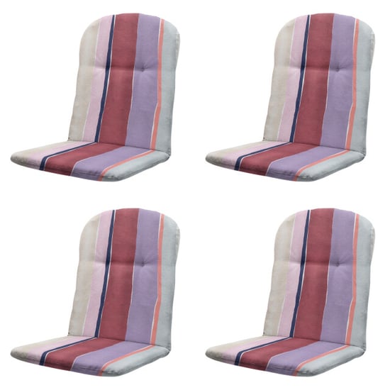 Madison kuipstoelkussen hoge rug nox - 96x45x3,5cm set van 4 - Image 1