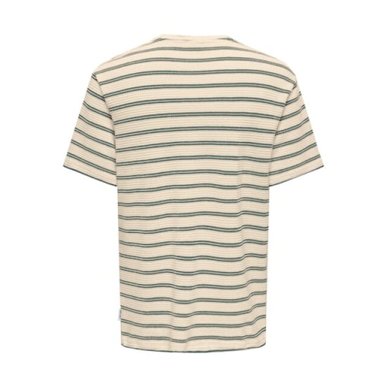 Only & Sons onsian reg ss stripe struct tee 22032819 mallard green - Image 2