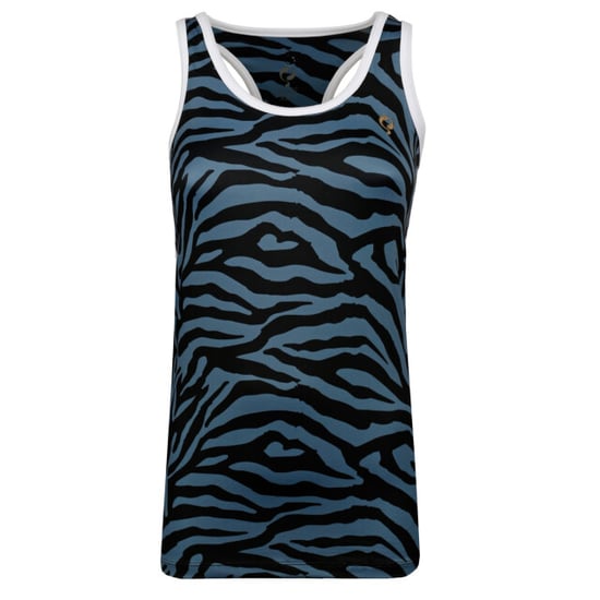 Q1905 Q tanktop print madrid bg + print bg/china blue - Image 1