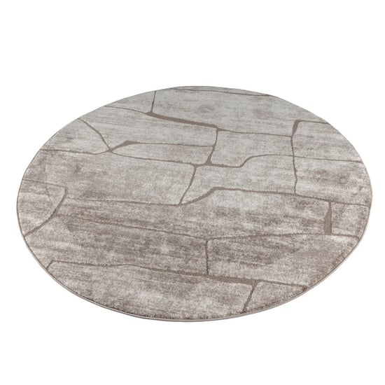 Muratap Vivant marmer rond vloerkleed laagpolig beige- 160 cm rond - Image 5