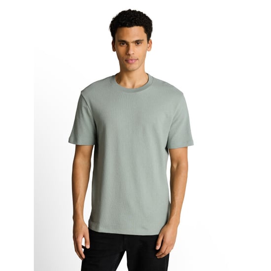 Tom Tailor Solid structured t-shirt - Image 1
