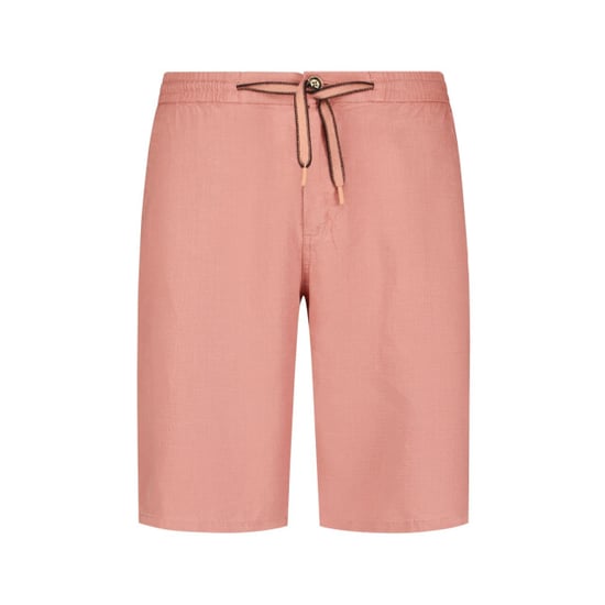No Excess Short chino with linen, garment dye coral - Image 6