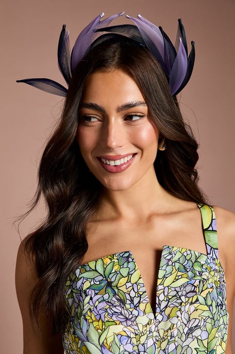 Lisa Tan Petal Detail Headband Fascinator - Image 1