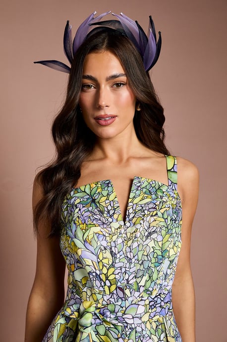 Lisa Tan Petal Detail Headband Fascinator - Image 2