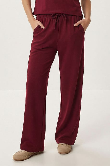 Polokraag Blouse & Midden Taille Wijde Pantalon Twee-Delig Set - Image 4